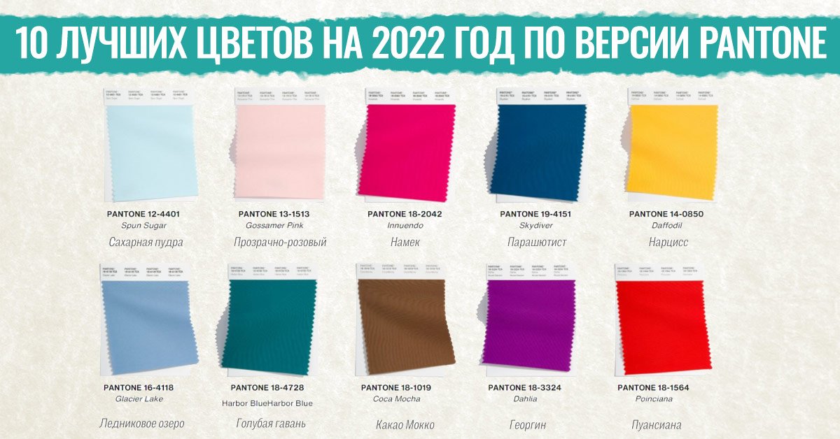 Трендовые цвета осень-зима 2022-2023 по версии pantone