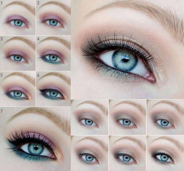 Как сделать макияж для серо-голубых глаз