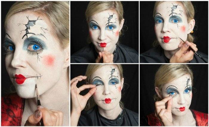 Как сделать макияж на хэллоуин в домашних условиях - пошаговые инструкции с фото и видео