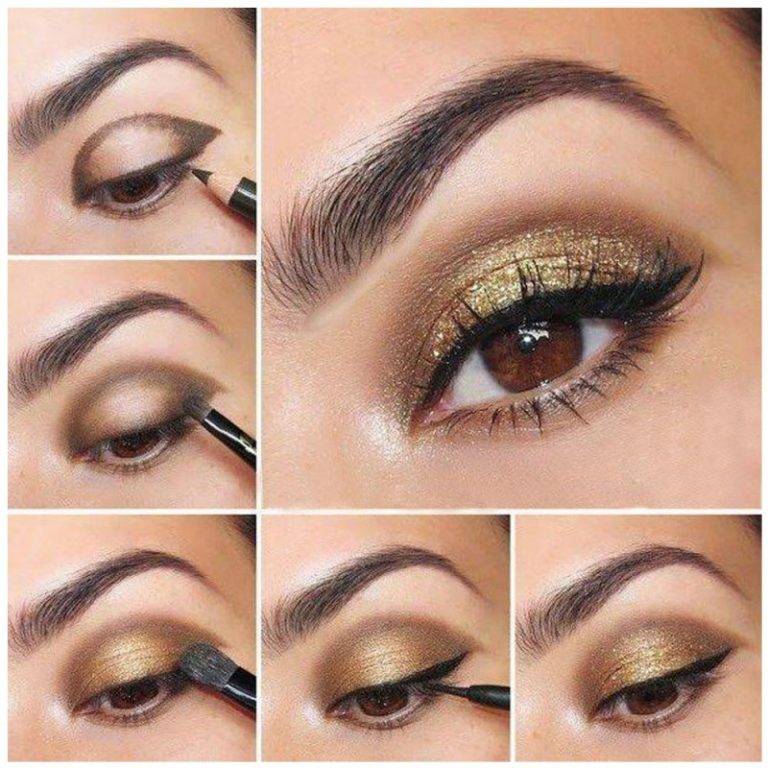 Естественный макияж для карих глаз: как сделать пошагово