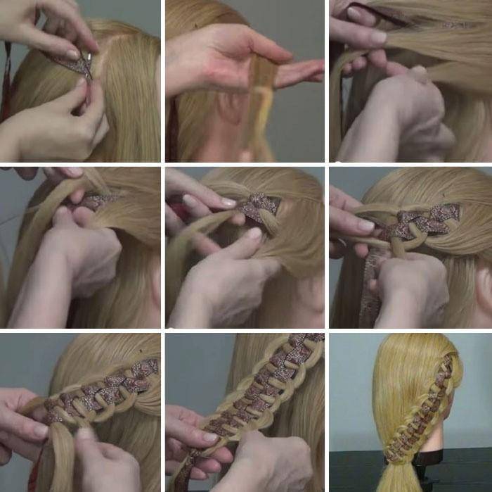 Плетение кос на средние волосы: пошаговые инструкции | quclub.ru