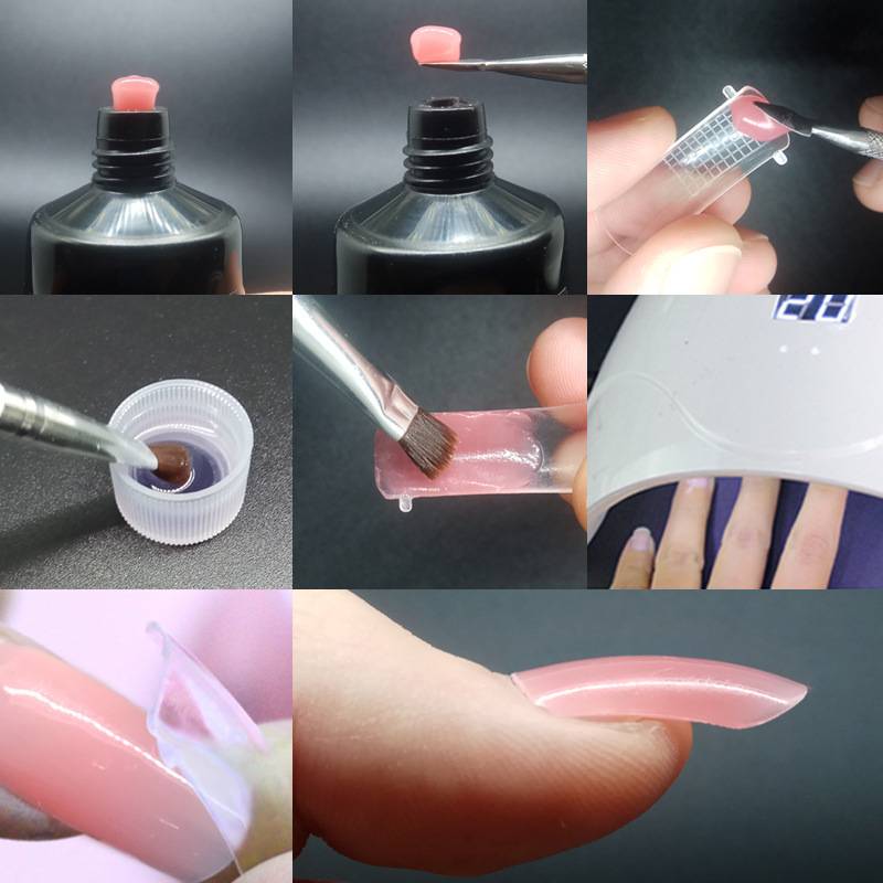 Материалы для наращивания ногтей гелем и акрилом на формах и типсах