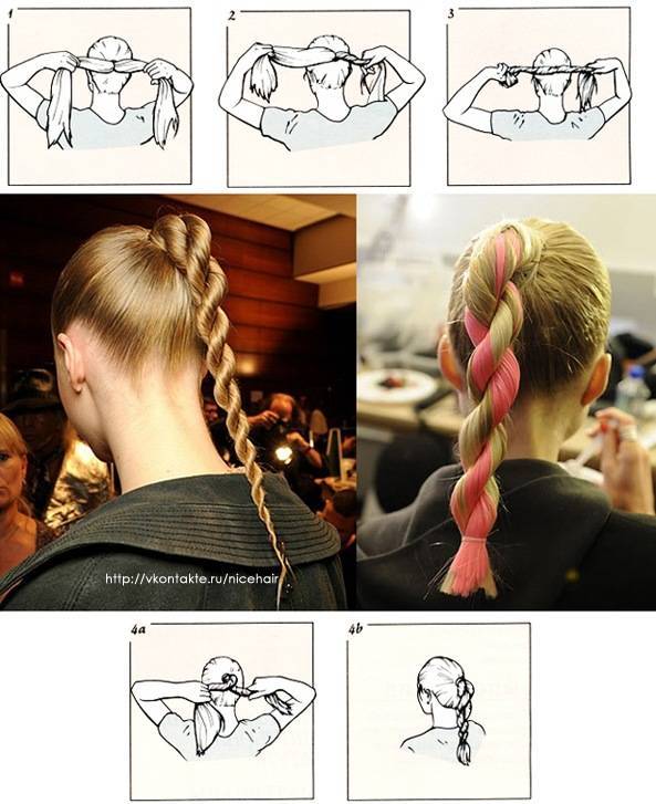 Коса на косе (двойная коса): как плести, схема плетения кос с фото и видео