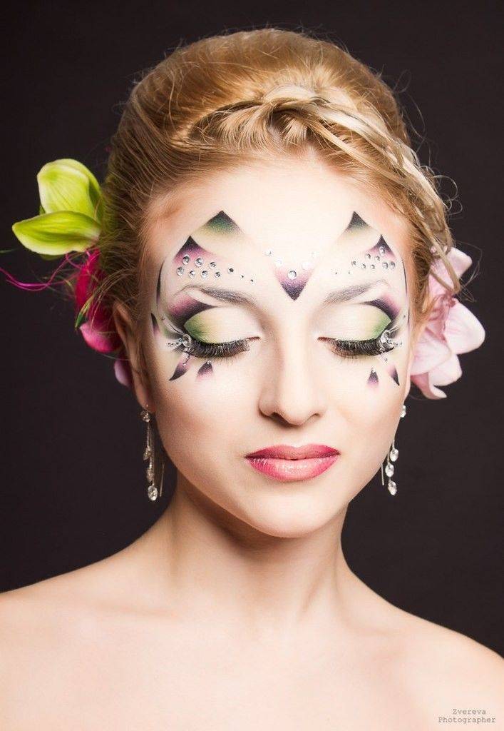 Арт-макияж - креативные идеи, тенденции и советы как нанести правильно (125 фото)