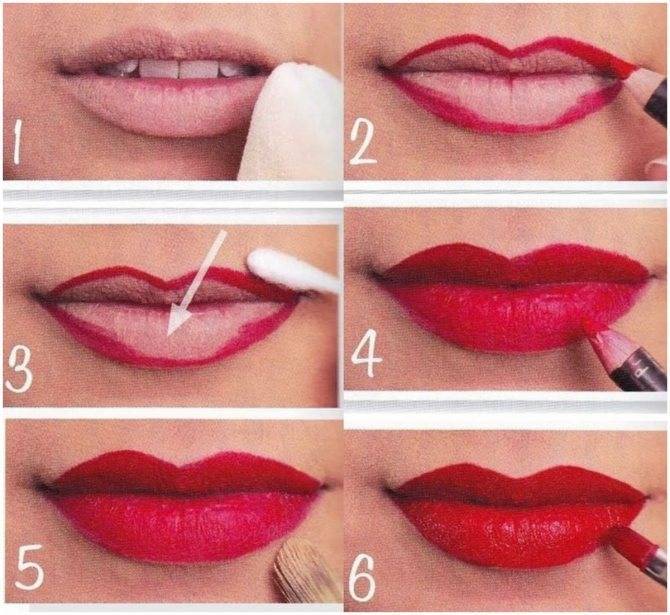 Как правильно красить тонкие или полные губы (матовой помадой, глянцевой, жидкой, карандашом, блеском)? – пошаговые инструкции и видео урок