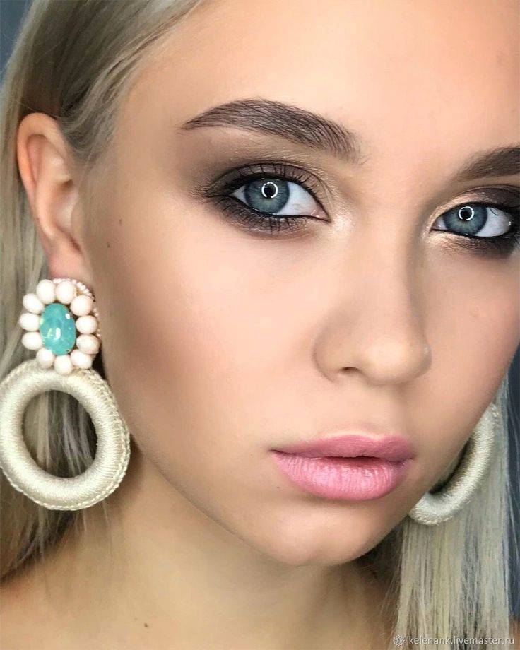 Элегантный макияж для блондинок с голубыми глазами (50 фото) — make up пошагово