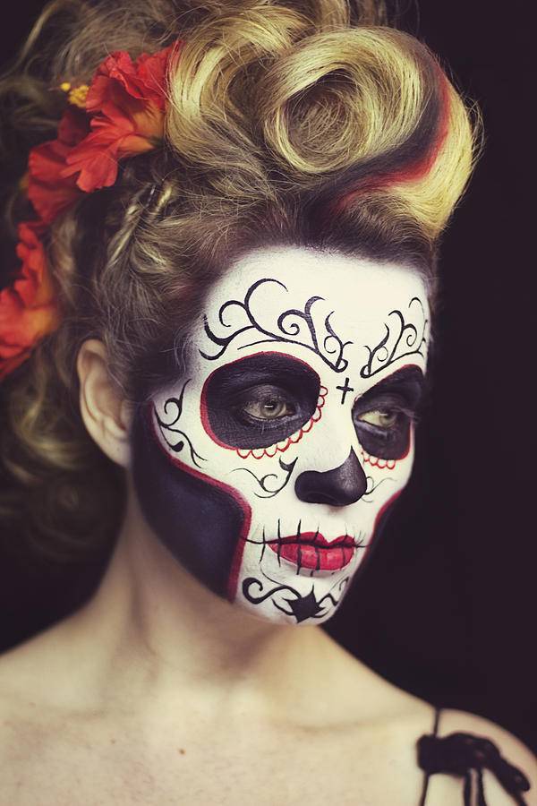 Макияж скелета на хэллоуин, создаем makeup skeleton | | prod make up