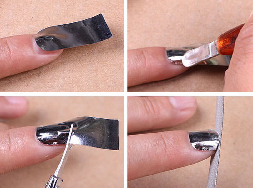 Как использовать фольгу для ногтей