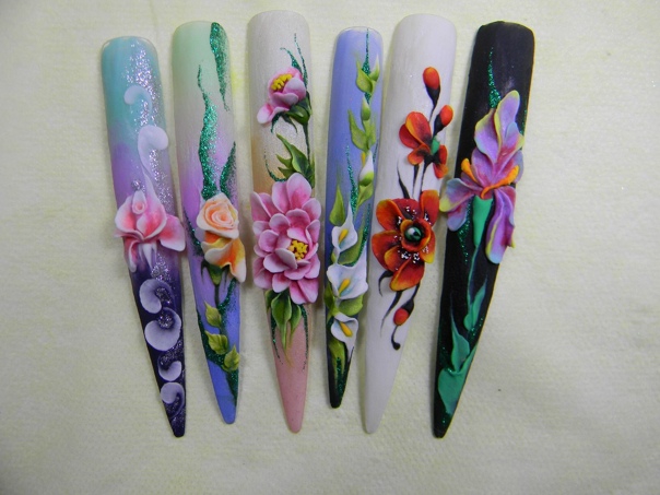 Рисунки на ногтях акриловыми красками на гель-лак: химия красоты -