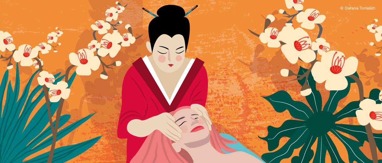 Описание японского императорского массажа лица кобидо: польза и эффект