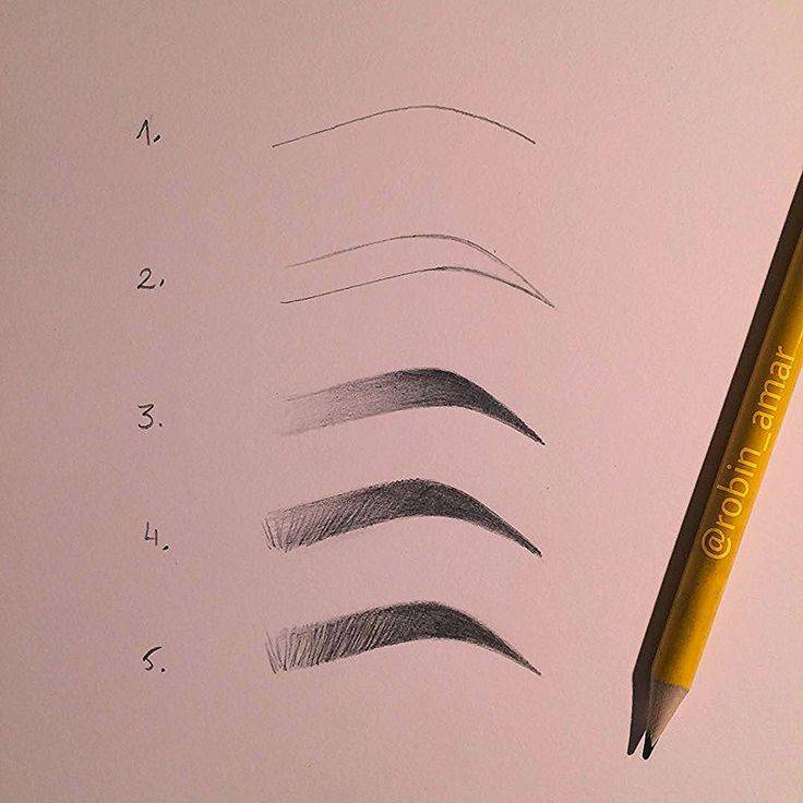 Как правильно нарисовать брови карандашом начинающим: поэтапное руководство с фото