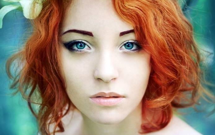 Макияж для зеленых глаз и рыжих волос