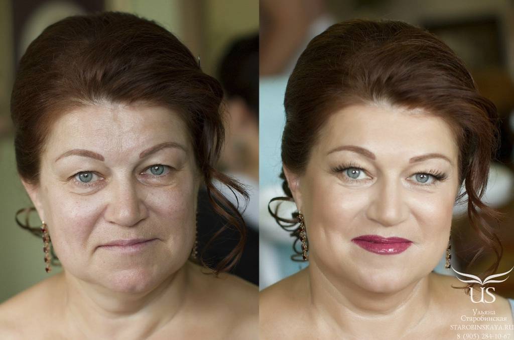Техника и виды возрастного макияжа с фото и видео