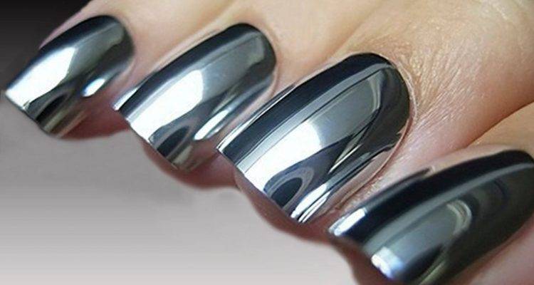 Металлический маникюр- превращаем ногти в металл
