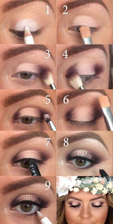 Как сделать свадебный макияж для обладательницы карих глаз