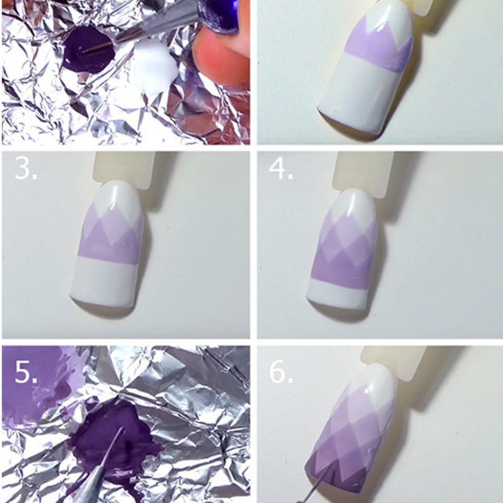 Как сделать градиент на ногтях в домашних условиях гель лаком пошагово с фото