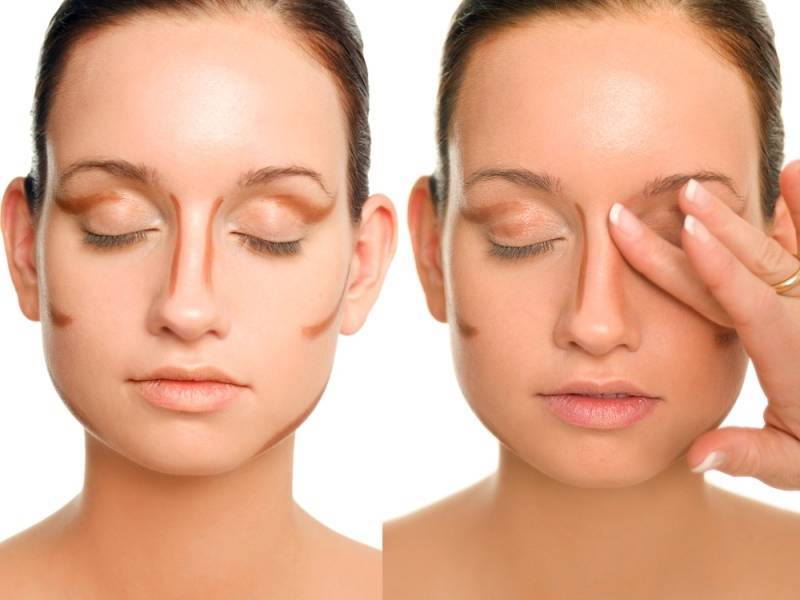 Как уменьшить нос с помощью макияжа: коррекция носа (фото)
