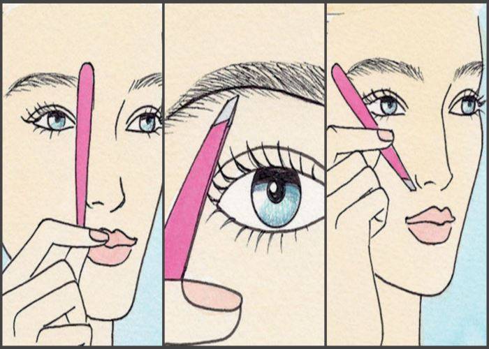 Как правильно выщипать брови самостоятельно – пошаговая инструкци