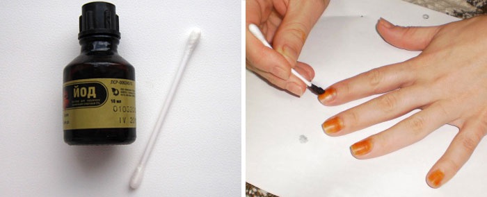 Йод для ногтей, как укрепить ногти в домашних условиях: ванночка для ногтей с йодом и солью