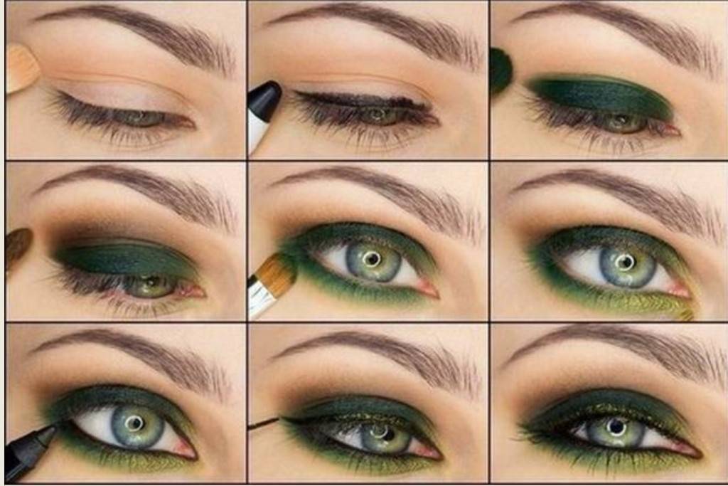 Смоки айс — техника для зеленых глаз