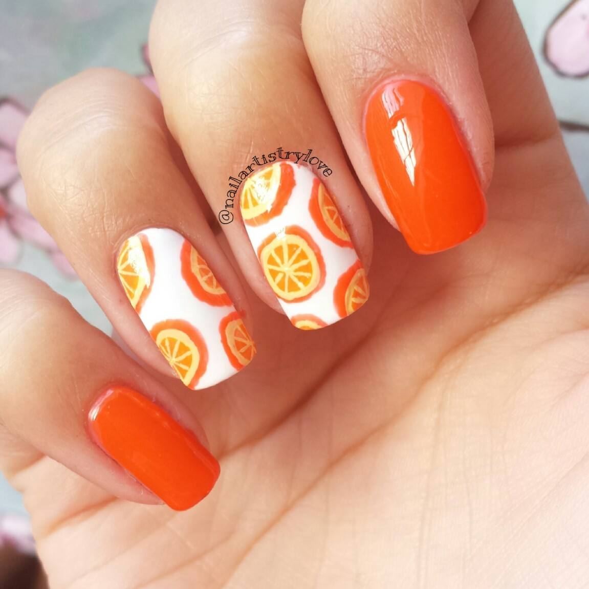 «апельсинчики-лимончики» красивые рисунки фруктов на ногтях