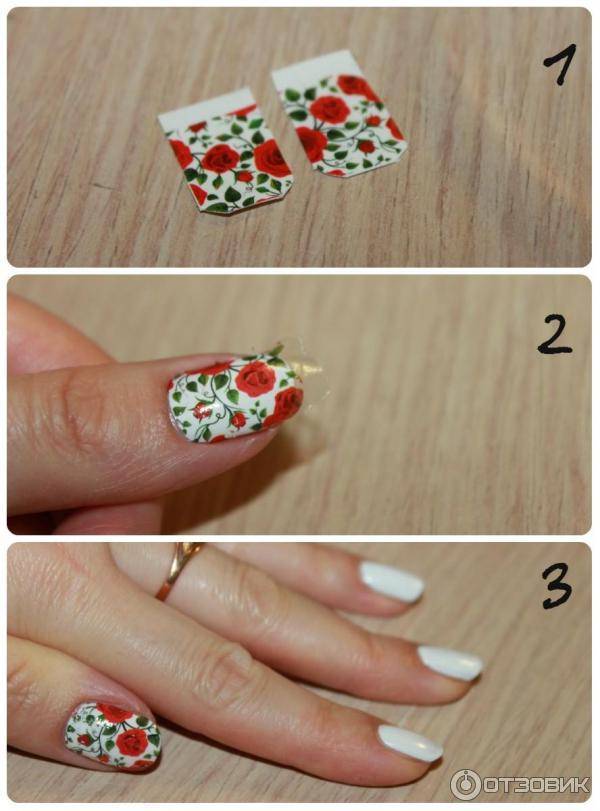 Наклейки на ногти: 20 фото, как клеить наклейки на ногти