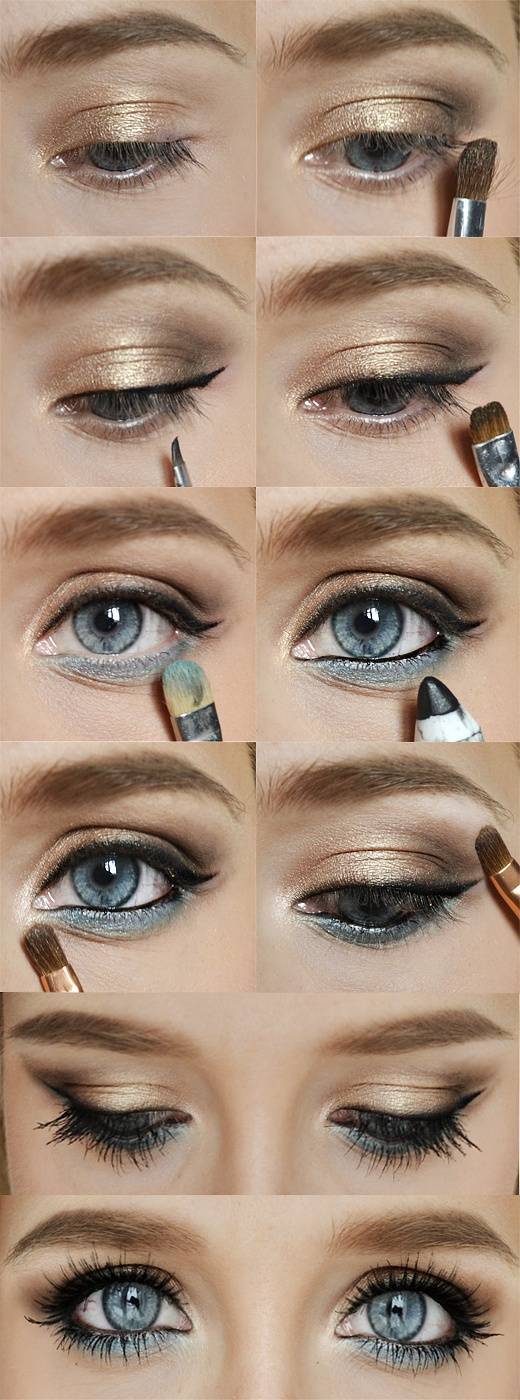Как правильно красить глаза тенями - пошаговая инструкция