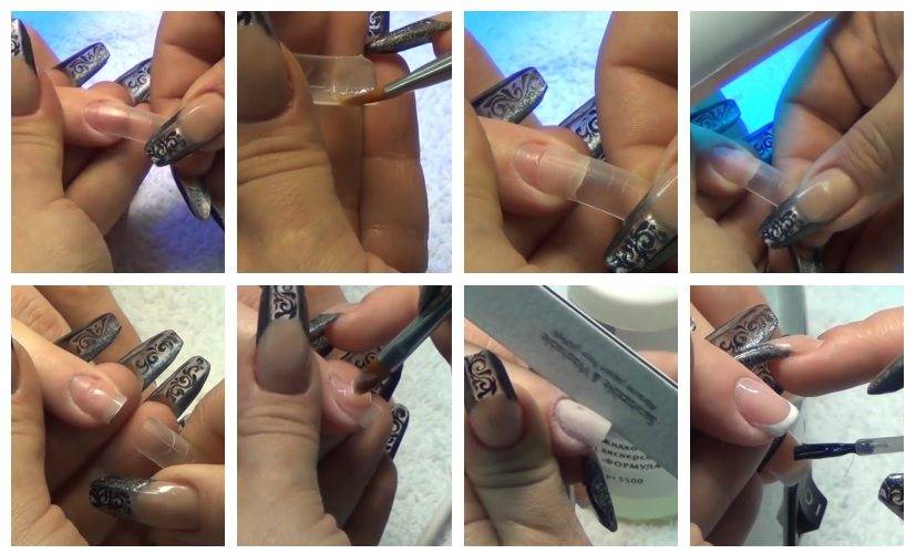 Наращивание ногтей на типсах, как сделать самому в домашних условиях