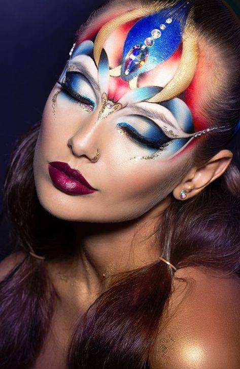 Современный make-up: особенности фантазийного макияжа