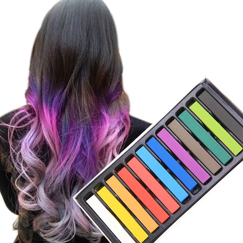 Мелки для волос - способы покраски, как пользоваться мелками для волос, фото - уход за волосами