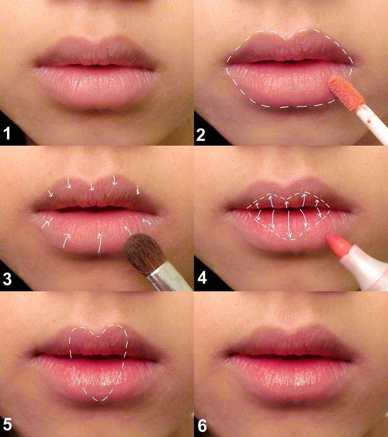 Как визуально увеличить тонкие губы с помощью помады и карандаша в домашних условиях (форму и объем)? – текстовая, фото и видео инструкция