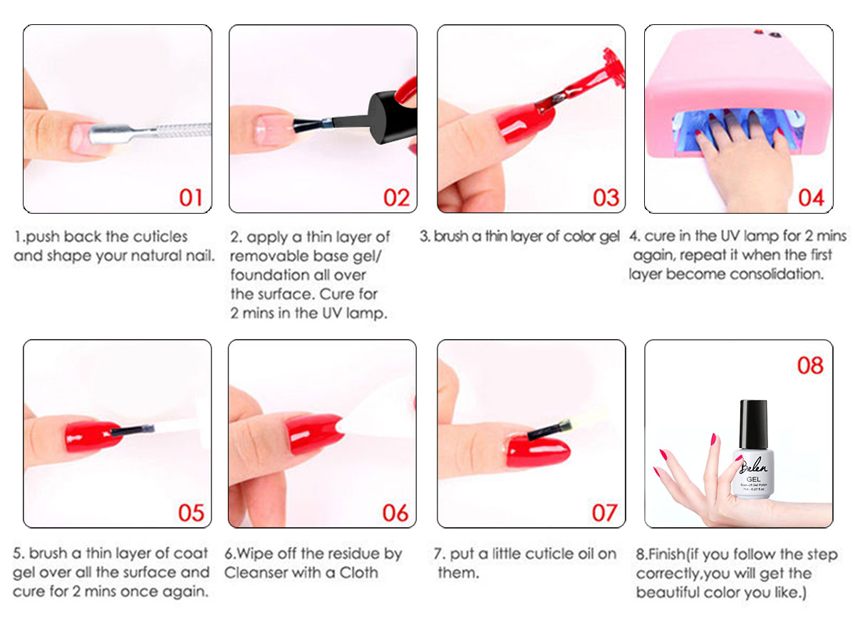 Как правильно красить ногти гель лаком пошагово с фото