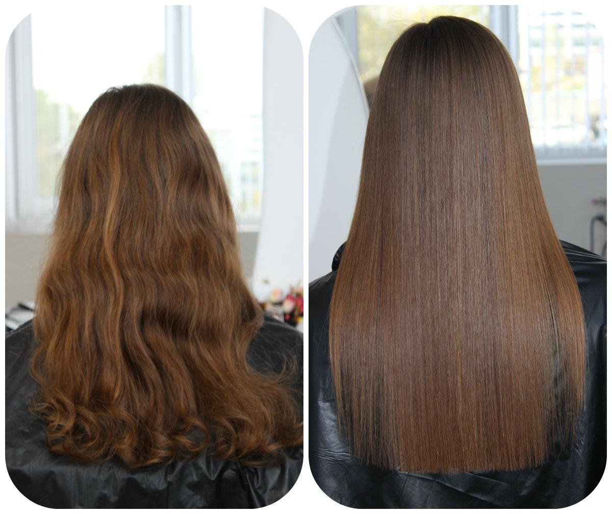 Ботокс на средние волосы фото до и после