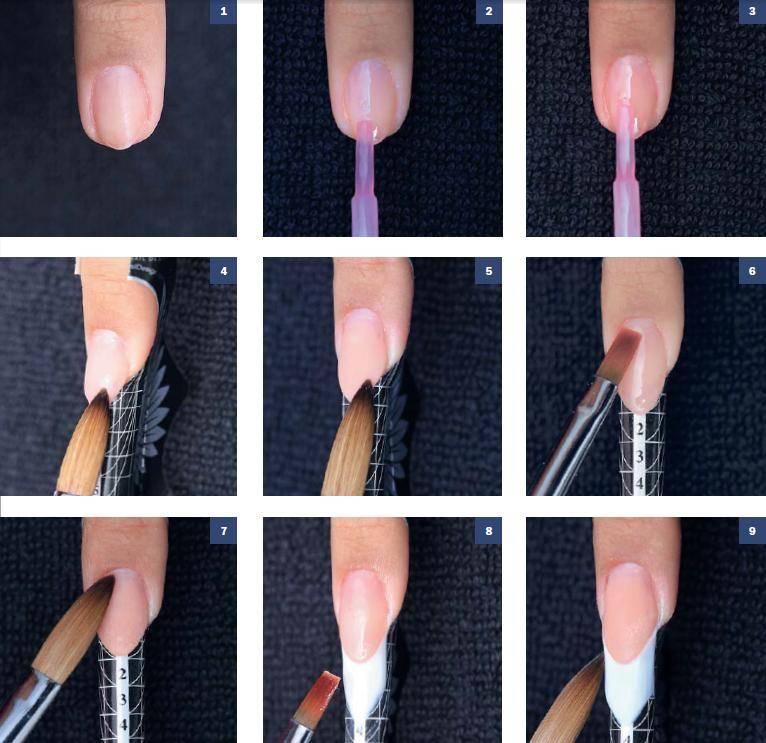 Наращивание ногтей гелем пошагово: инструкция для начинающих с фото