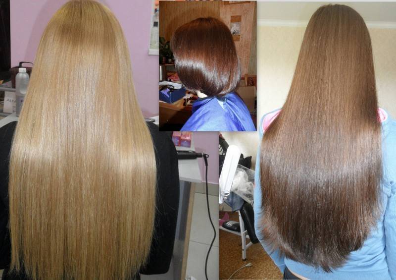 Ламинирование волос hair company, фото «до» и «после»