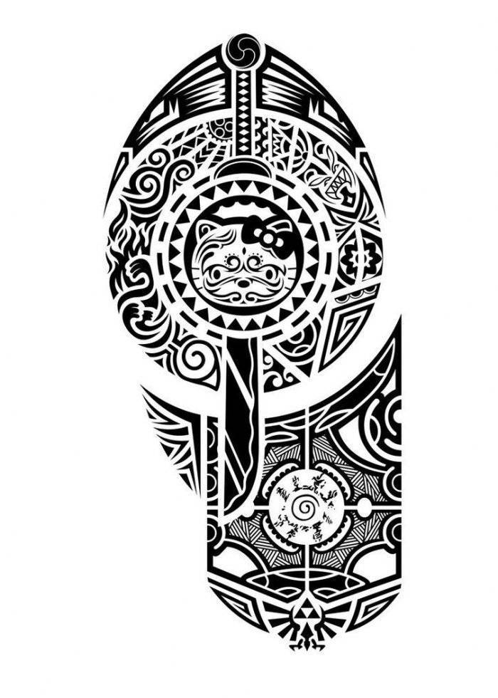 Полинезийский стиль в тату - одно из древнейших направлений тату