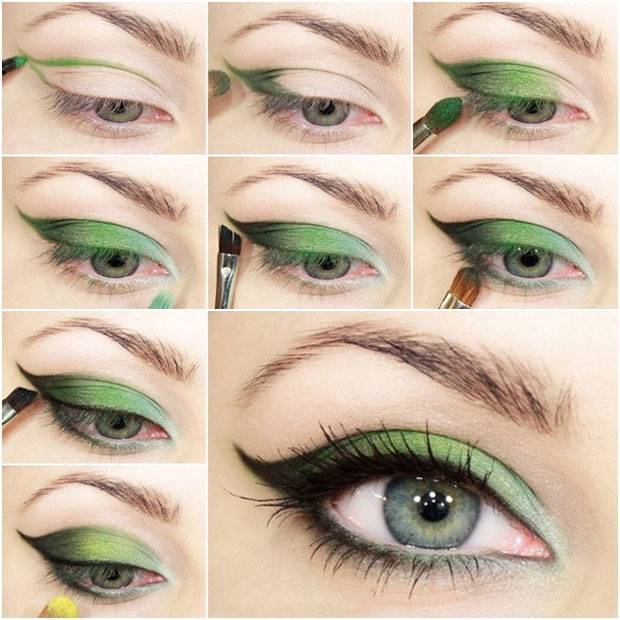 Макияж для зеленых глаз и светлых волос: пошагово с фото, дневной, вечерний