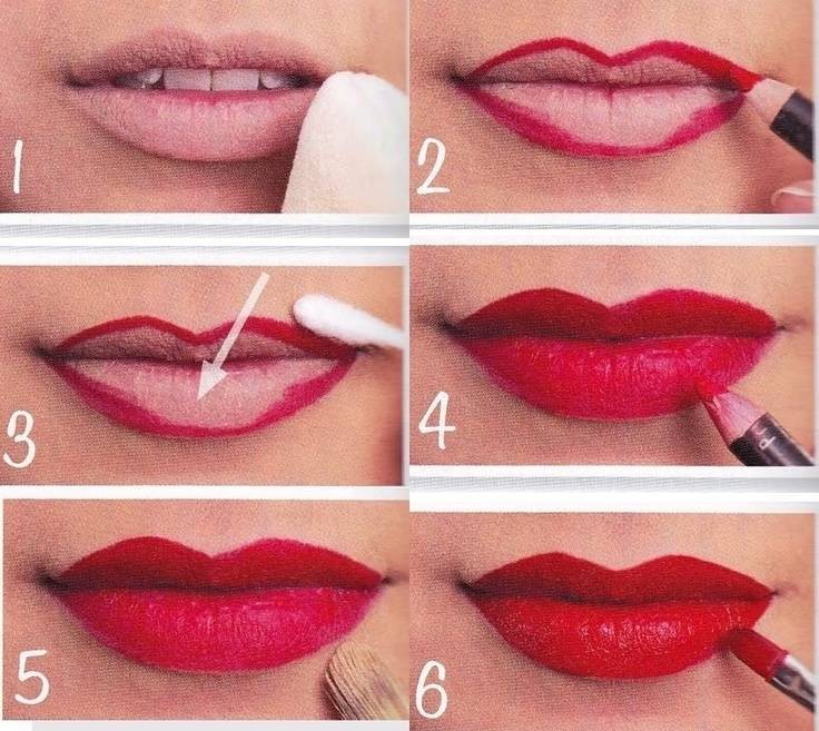 Как красить губы красной помадой - she-win