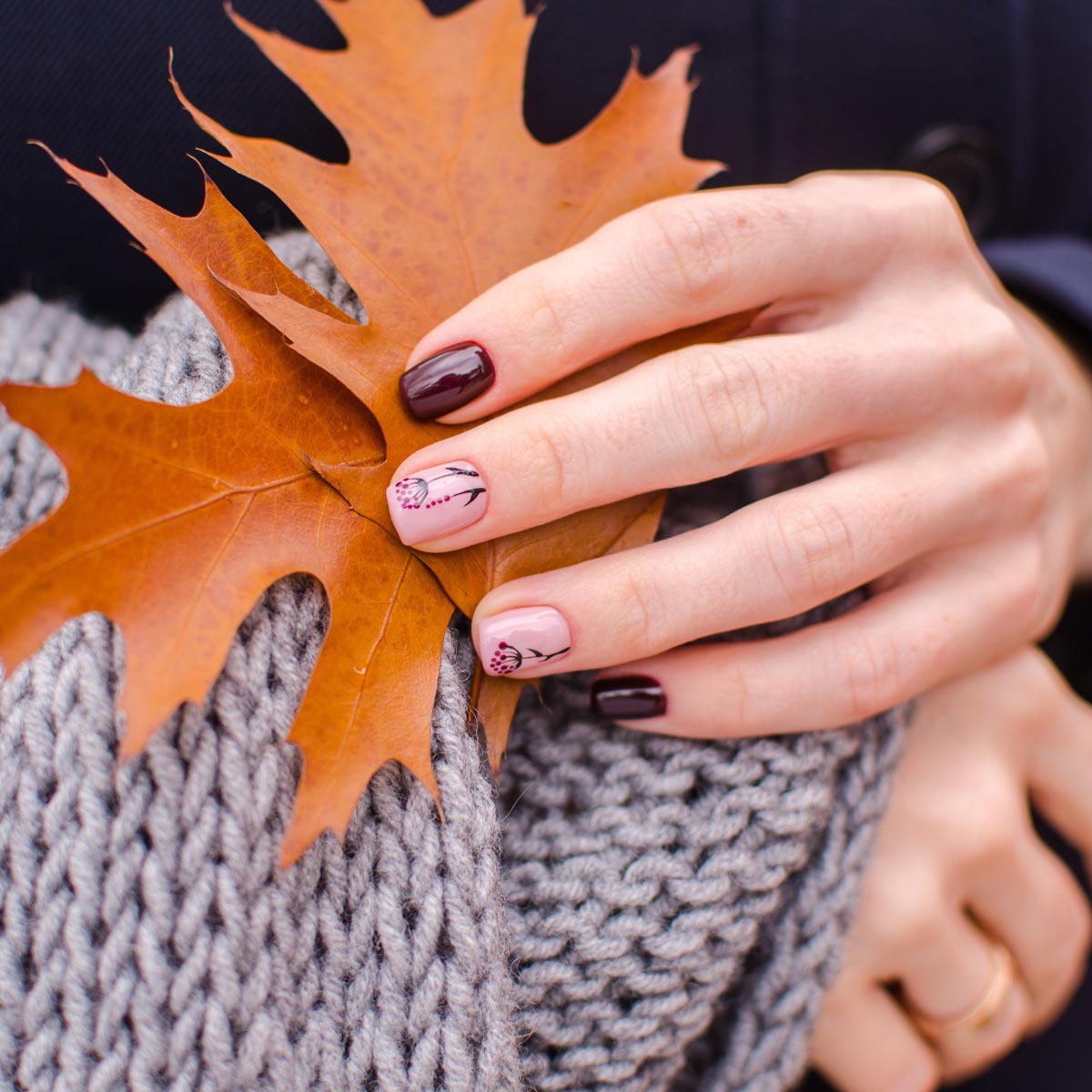 Модный маникюр осень-зима - оригинальные фото примеров дизайнов ногтей