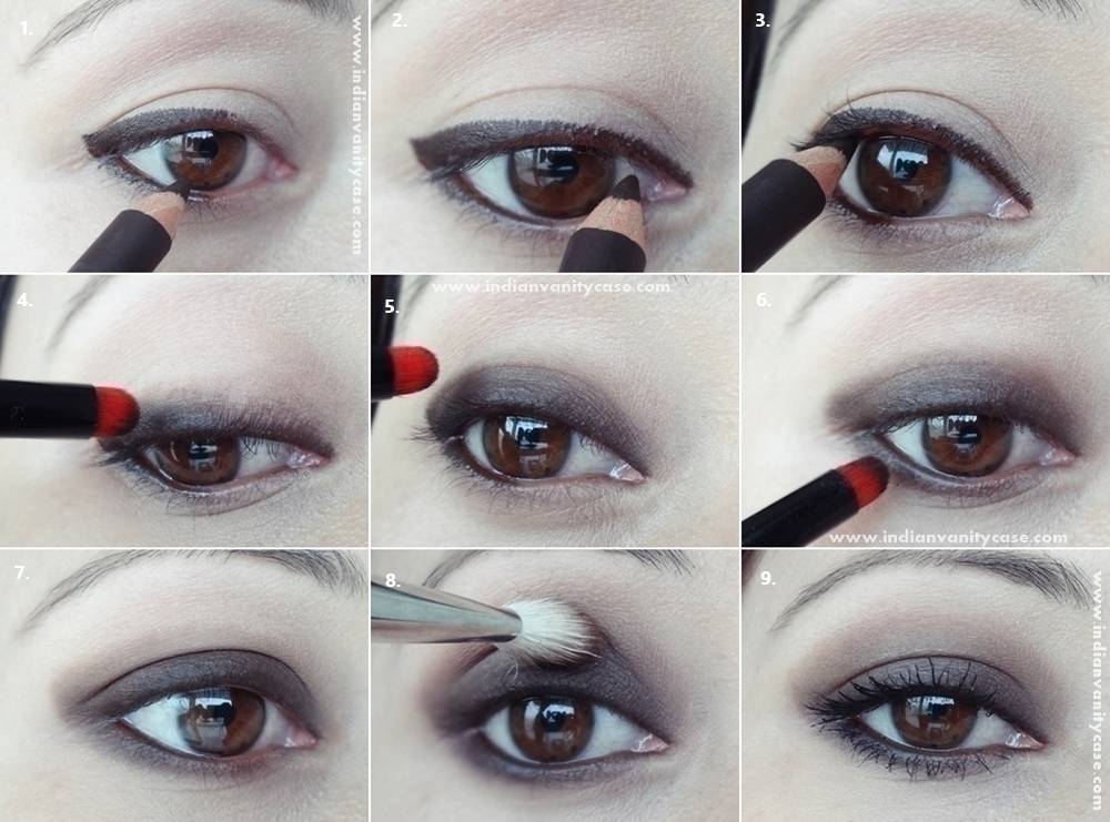 Как правильно красить глаза тенями и карандашом, видео