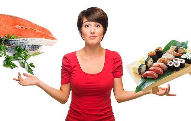 Суши-диета: 2 варианта меню, таблица калорийности суши и ролов