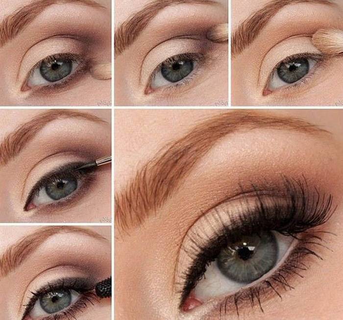 Вечерний макияж для голубых глаз: 10 стильных идей