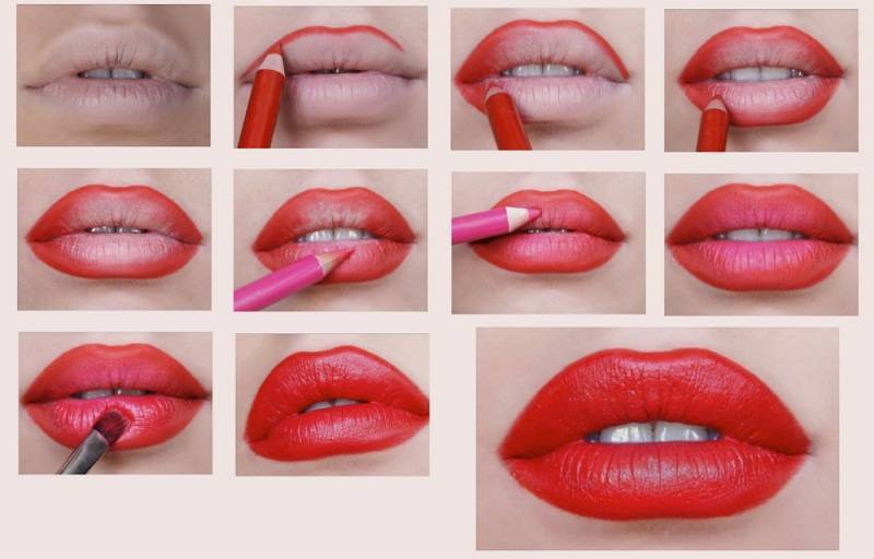 Как красить губы. как накрасить губы карандашом без помады | школа красоты