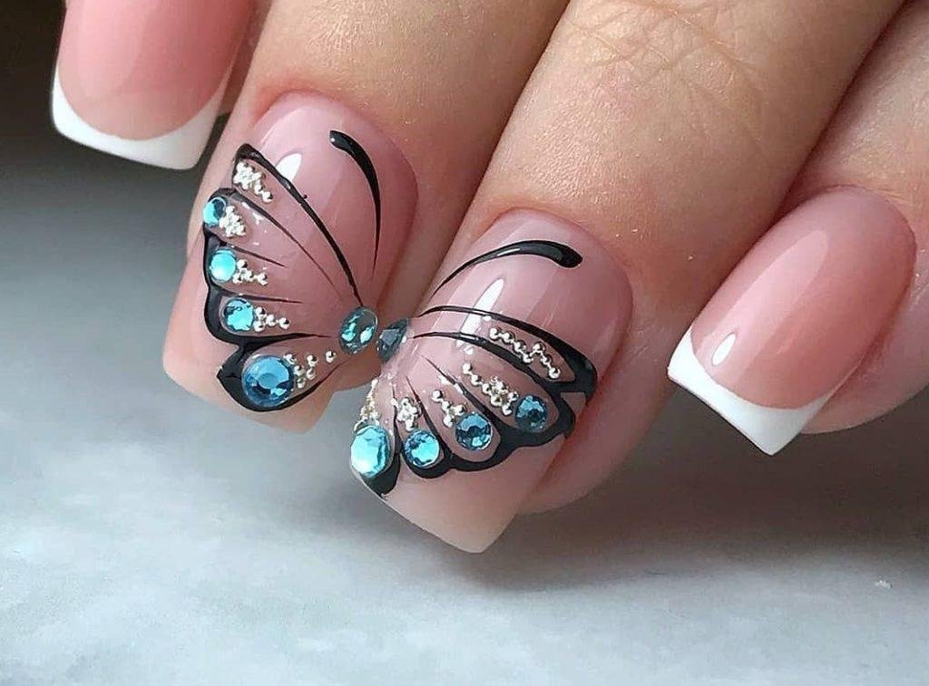 Как нарисовать бабочку на ногтях: советы по созданию декора