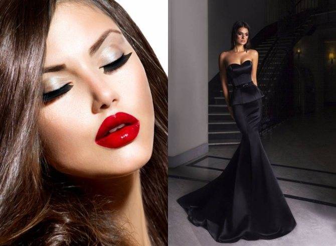 Какой макияж лучше сделать под черное платье?