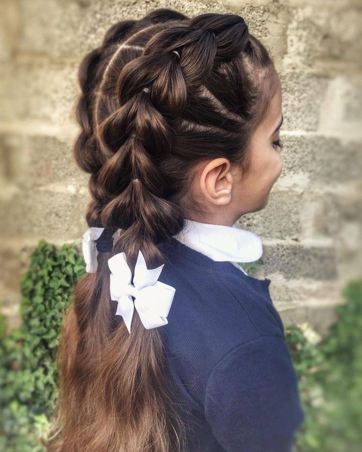 Легкие и красивые прически в школу на каждый день на длинные и короткие волосы для девочек, как сделать прическу - пошаговые фото - уход за волосами