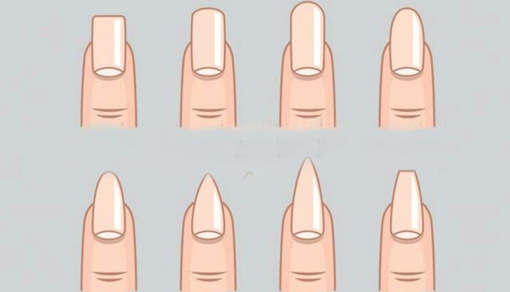 Как подобрать форму ногтей. Формы ногтей. Правильная форма квадратных ногтей. Форма ногтей на руках.