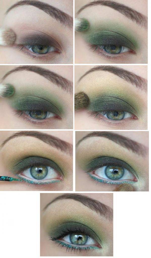 Макияж для зеленых глаз и светлых волос