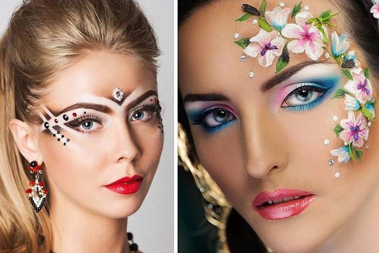 Фейс арт, создаем необычный makeup с рисунками