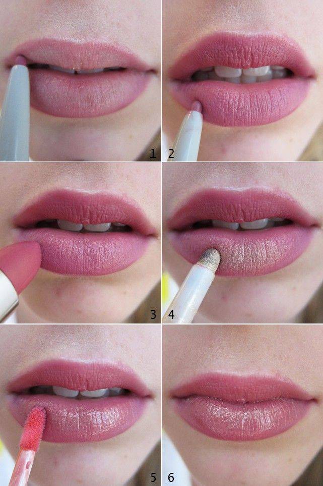 Как правильно накрасить губы - красим ровно и красиво (примеры макияжа)丨«аромакод»